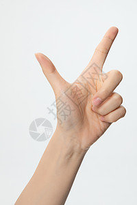 数字8特写手势手语图片