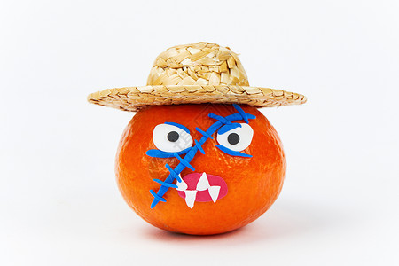 愚人节创意橙子表情背景图片