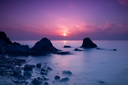 安徽合肥巢湖湿地日落风光背景