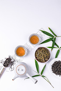 中式茶道茶艺龙井茶背景图片
