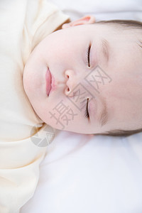 婴儿睡觉睡眠面部特写图片