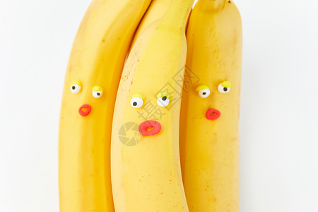 愚人节创意香蕉表情背景图片