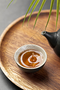 中式茶茶杯茶壶高清图片