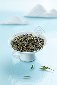  中式龙井茶背景图片