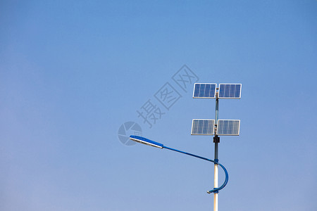 太阳能路灯侧面图新能源太阳能路灯背景