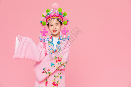 中国风潮流儿童京剧戏服扮相图片
