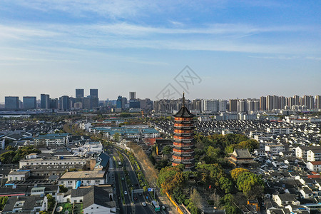 苏州北寺塔背景图片
