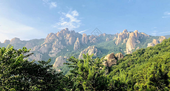 青岛logo青岛崂山背景