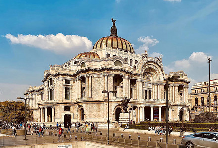 墨西哥考古学墨西哥宪法广场背景