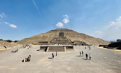 墨西哥建筑墨西哥太阳金字塔背景