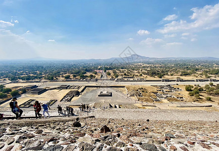 墨西哥太阳金字塔高清图片
