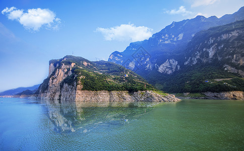 宜昌市湖北省宜昌湘黔鄂山水风情灯影峡背景