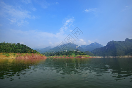 湖北省宜昌长寿古镇白帝城巫山小三峡背景图片