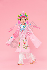 中国风潮流儿童戏剧戏服背景