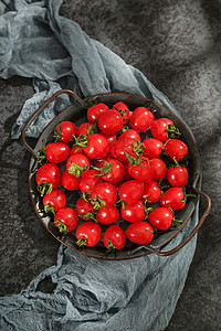 小西红柿圣女果背景图片