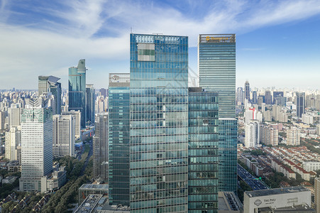 上海静安区商务楼背景图片