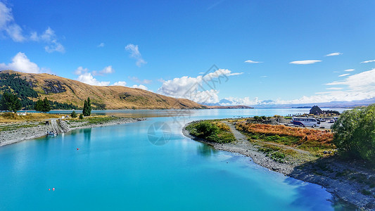 锡特卡特卡波湖新西兰南岛自驾游背景