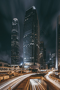 金融结构香港中环金融商务区背景