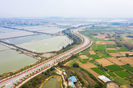 新农村公路田地道路背景