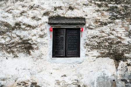 中国风建筑小轩窗背景图片