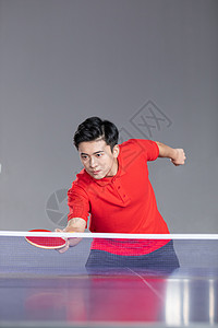 接球的乒乓球运动员形象图片