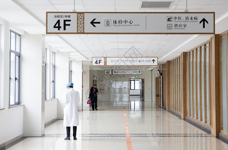 医院指示牌医院体检中心背景