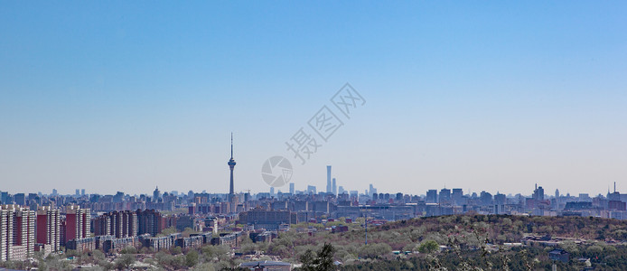 北京老山眺望北京全景背景图片