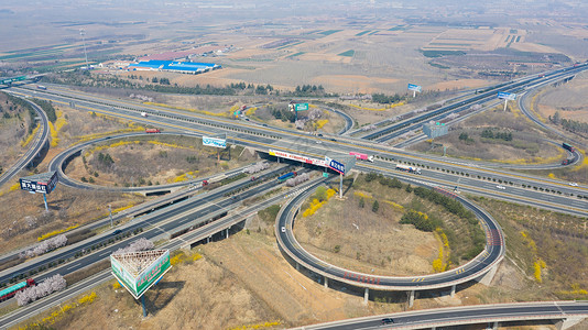 城市交通高速公路枢纽立交桥背景图片