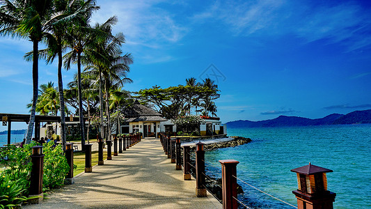 扬迪亚半岛马来西亚沙巴亚庇香格里拉酒店背景