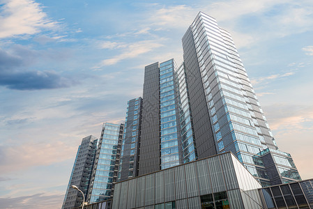 上海城市中心高档住宅外景背景图片