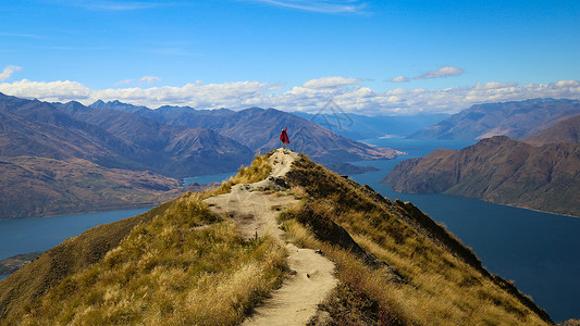 peak新西兰罗伊峰登山顶背景