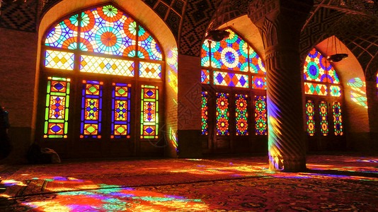 伊朗粉红清真寺高清图片