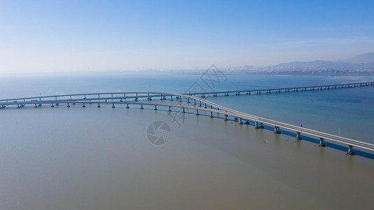 青岛胶州湾跨海大桥航拍高清图片