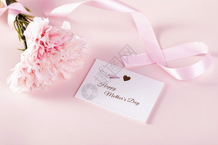 康乃馨花朵元素母亲节康乃馨卡片背景