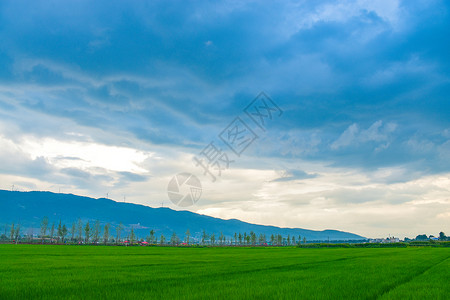 云南曲靖麒麟水乡风景区背景图片