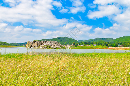 曲靖沾益海峰湿地风光背景