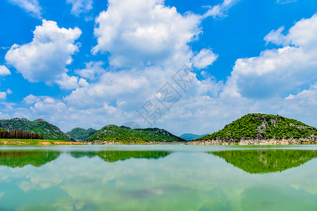 曲靖沾益海峰湿地风光背景