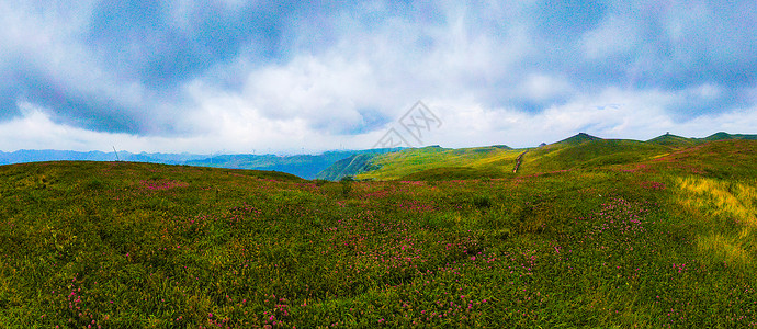 贵州赫章韭菜坪风景区航拍背景图片