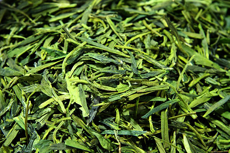 西湖龙井茶叶背景图片
