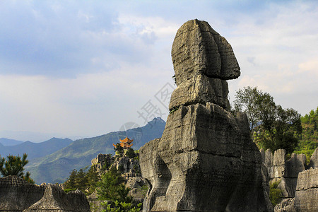 许晴重庆万盛石林背景