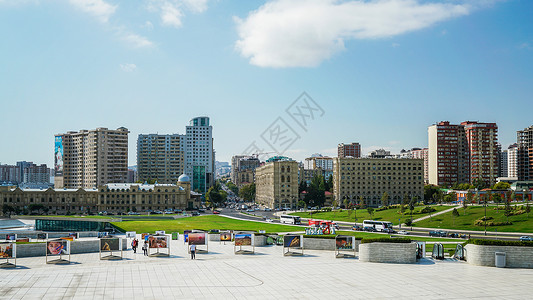 阿塞拜疆首都巴库城市建筑图片