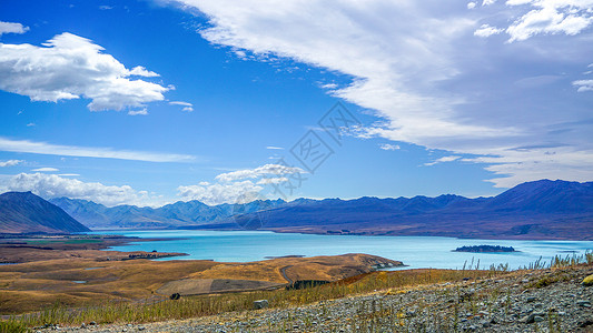 新西兰特卡波湖自驾风光背景