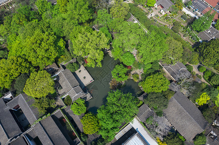 四大园林中国四大名园之一留园景区背景