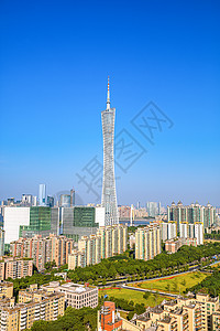 商业新的广东省广州市海珠区广州新电视塔背景