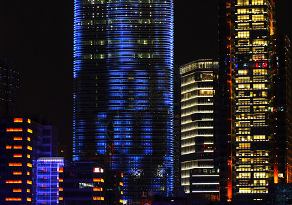 上海城市灯光图片