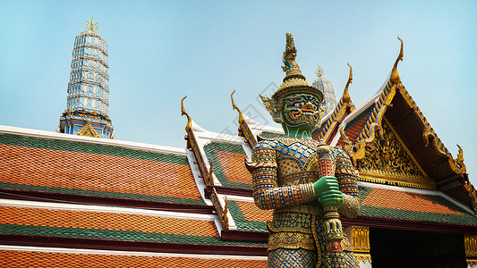 泰国曼谷知名景点大皇宫景区高清图片