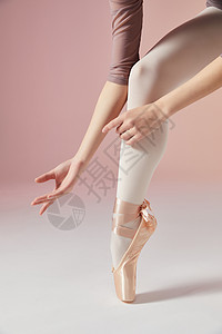 芭蕾形体芭蕾舞演员腿部动作特写背景