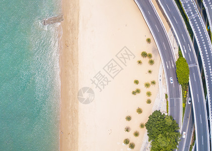 海边公路航拍厦门网红环岛路背景