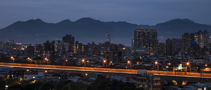 台湾新北市板桥区城市风光高清图片