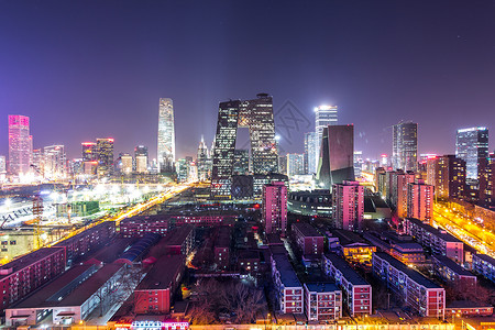 中国中央电视台大楼夜景背景图片